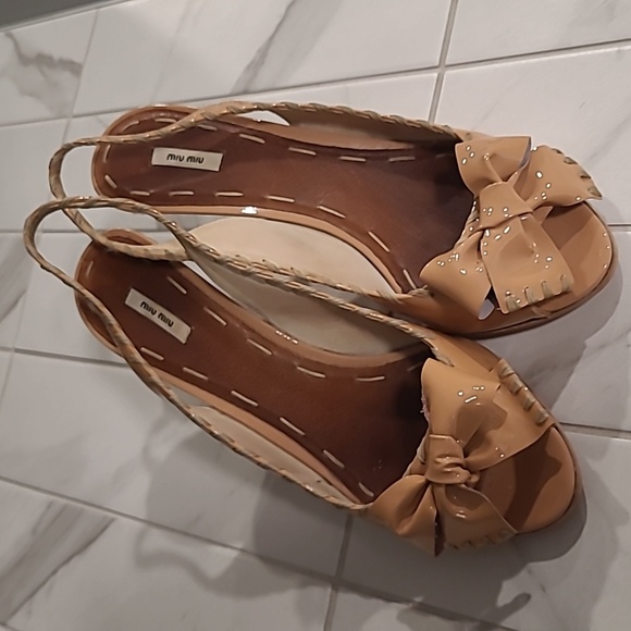 miu miu AUTHENTIC Bow Slingback heels - Picture 8 of 14